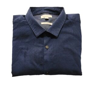 CalvinKlein Men's Shirt Slim Fit Long Sleeve Blue Size L